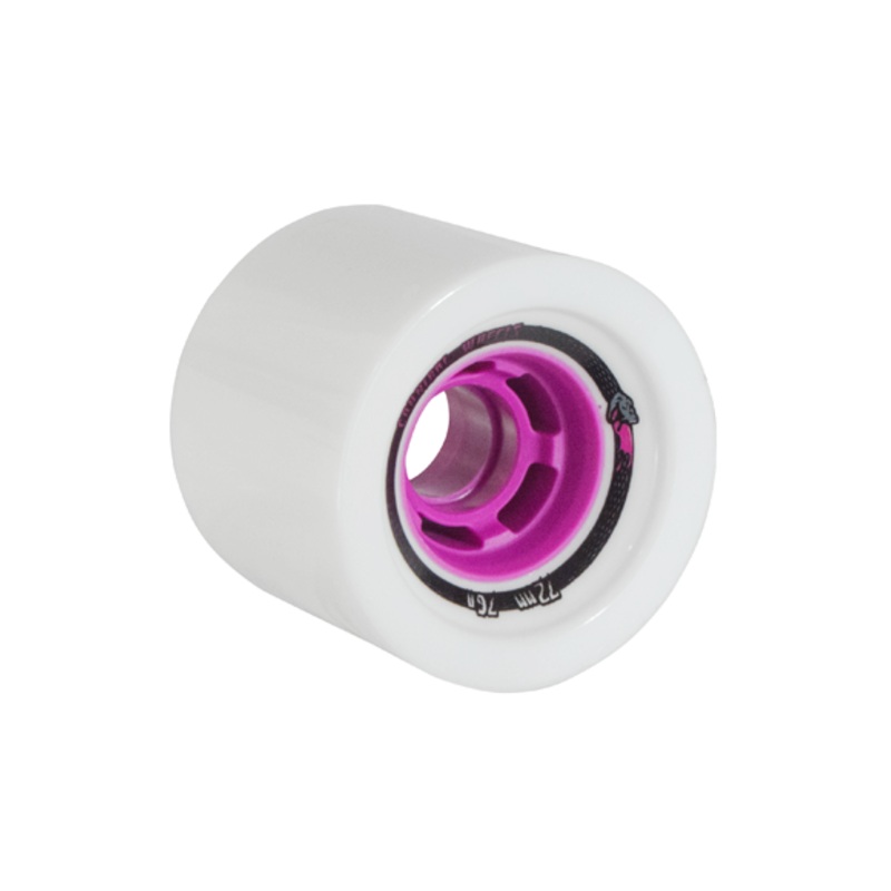 Venom Wheels Cannibals Cobra Core White 72mm (Purple Core)
