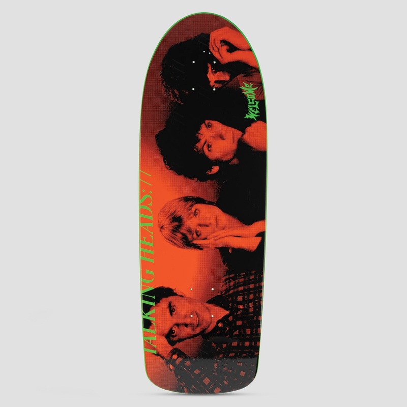 Welcome x Talking Heads 10.1 Psycho Skateboard Deck Green