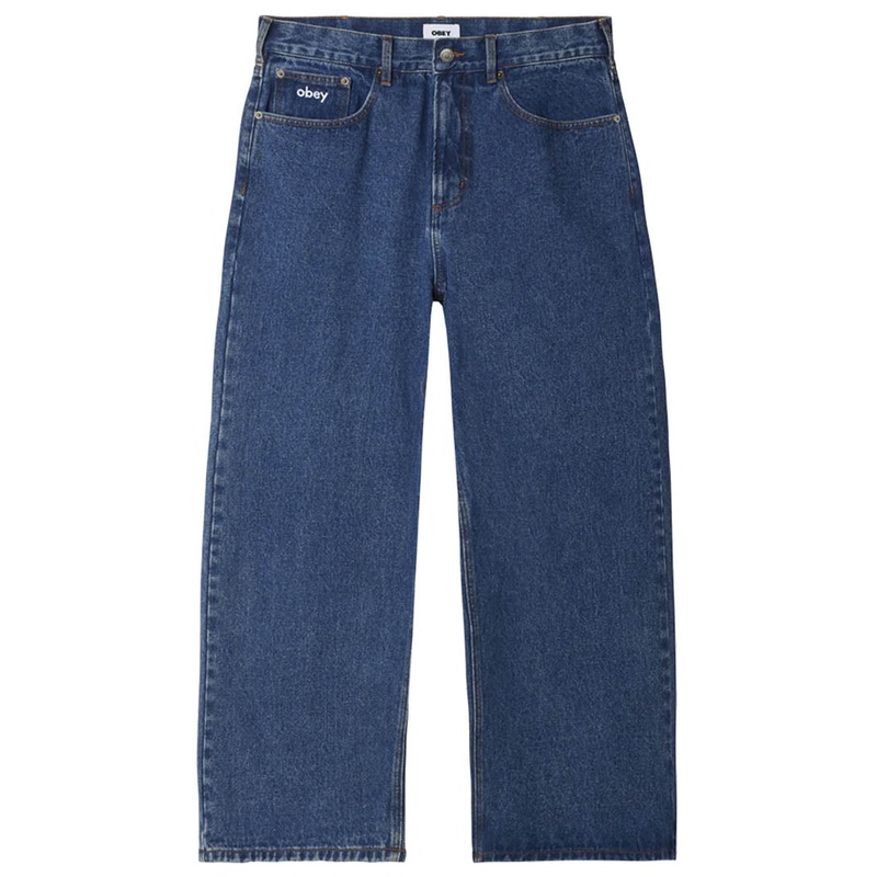 Bigwig Baggy Denim Jeans – Stone Wash Indigo 26
