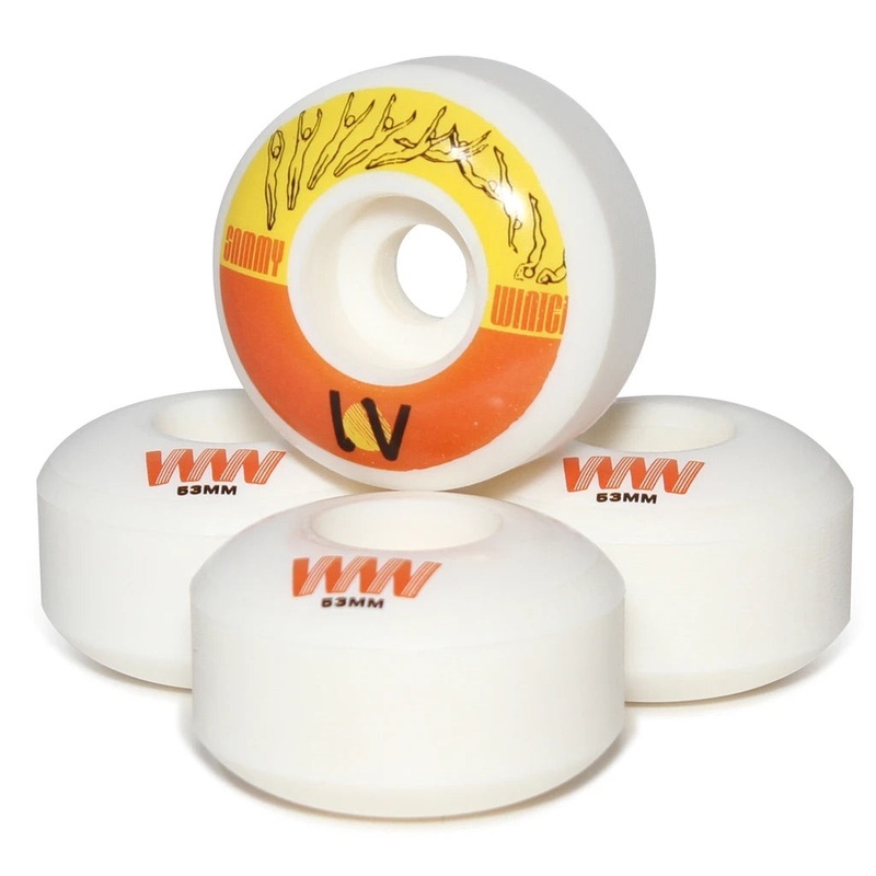 Wayward Funnel Pro Wheel – Sammy Winter 53mm (White/Orange)