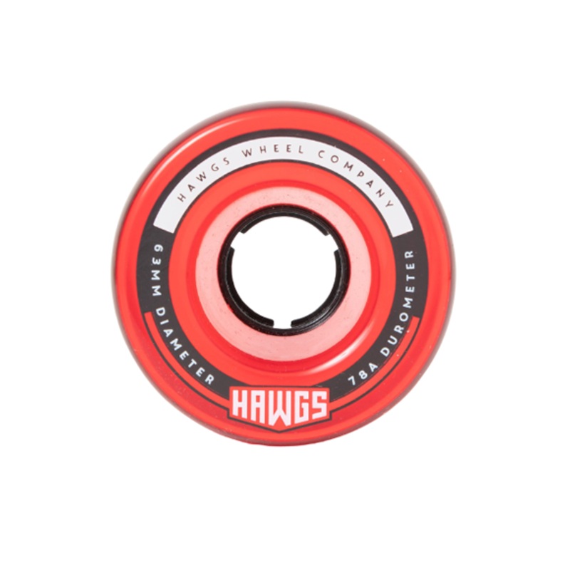 Hawgs Fattys 63mm 78a Wheels (Clear Red)