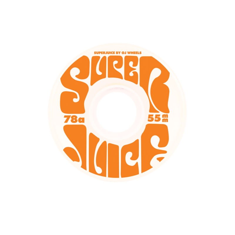 OJ Skateboard Wheels Mini Super Juice 55mm 78a White