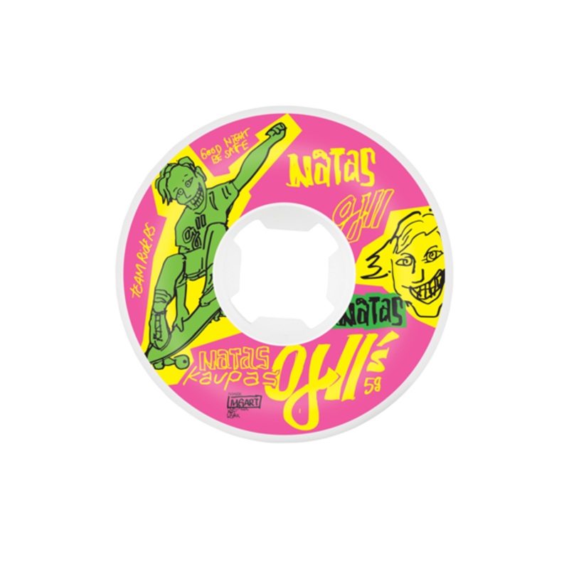OJ Skateboard Wheels Natas Kaupas OJ2 Neon Original Hardline 58mm 95a