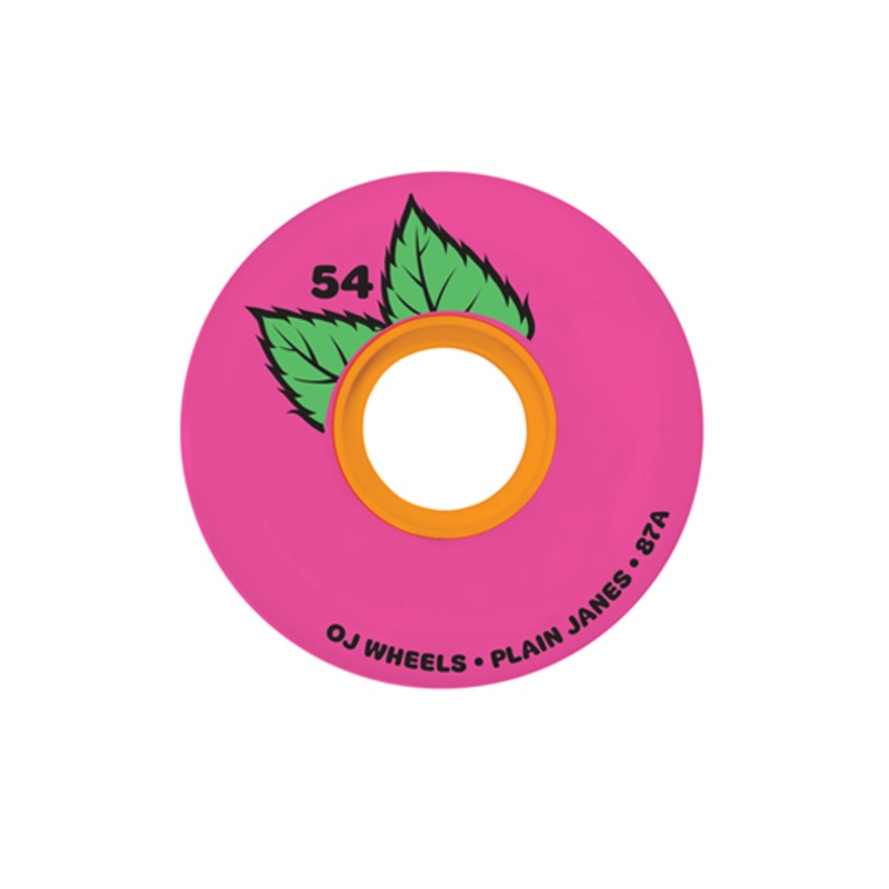 OJ Skateboard Wheels Plain Jane Keyframe Pink 54mm 87a