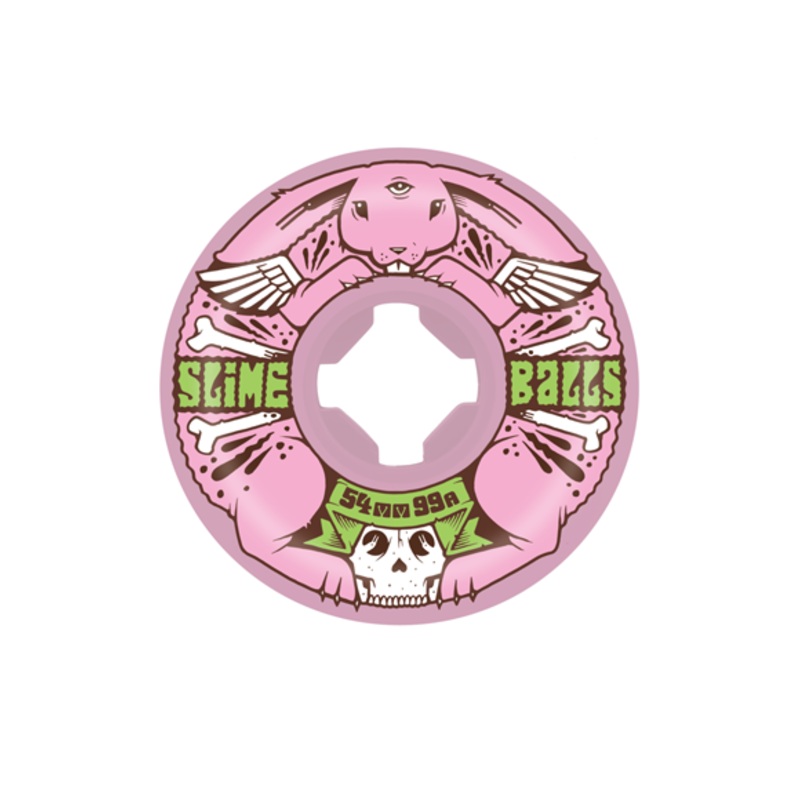 Santa Cruz Slime Balls Skateboard Wheels Jeremy Fish Bunny Speed Balls 54mm 99a
