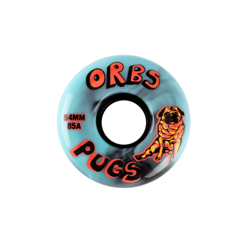 Welcome Orbs Wheels Pugs Black/blue Swirl 54mm 85a