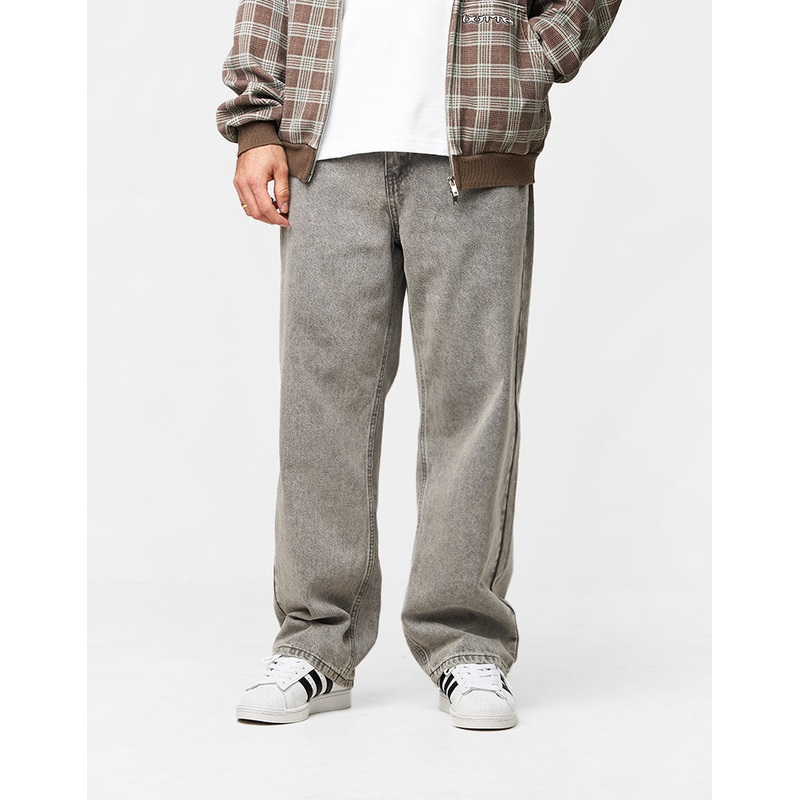 Butter Goods Racer Denim Jeans – Grey Wash 28R