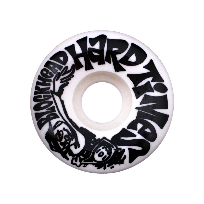 Blockhead – Hard Times – 55mm and 53mm – Skateboard Wheels White 55