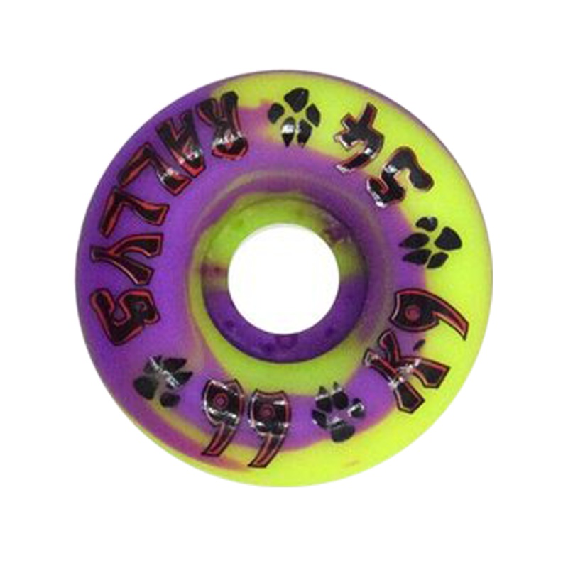 K-9 Rallys – 54mm x 99a – Purple/Yellow Swirl – Skateboard Wheels