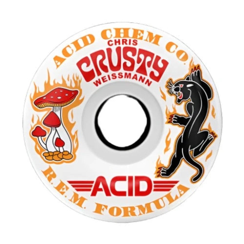 Acid – Crusty Panther Rem Formula 54mm – Skateboard Wheels 54mm 99a White