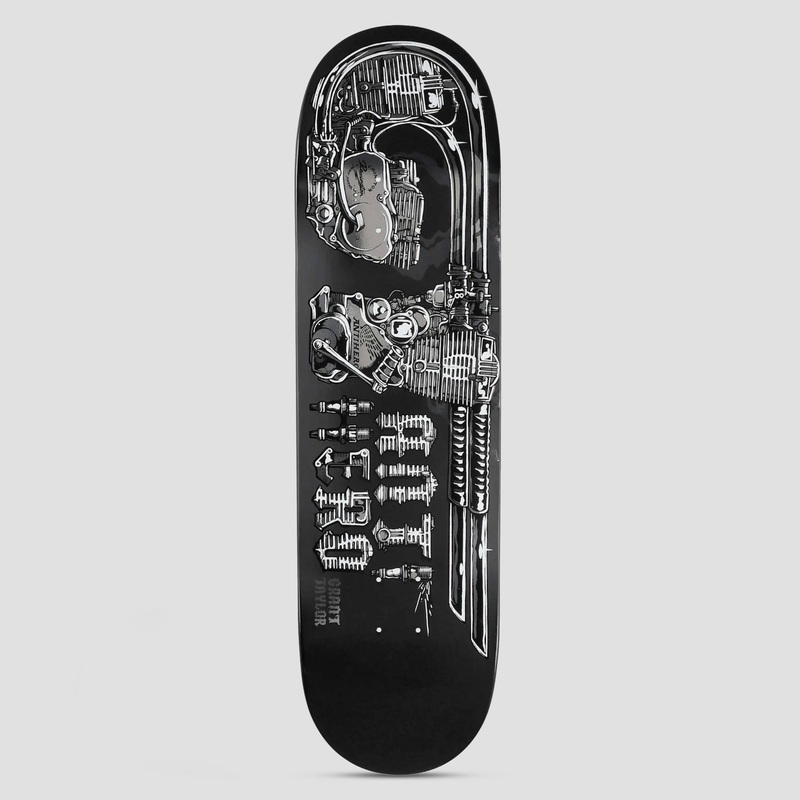 Anti Hero 8.5 Grant Taylor Revvington Re-Rev’d Skateboard Deck Black