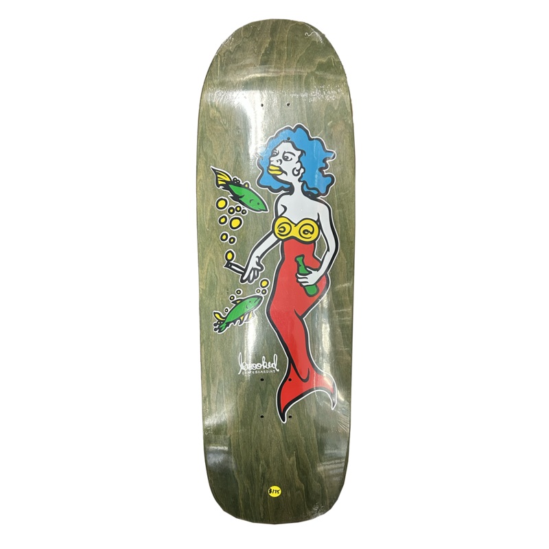 Krooked – Mermaid with Cig and fishes – Skateboard Deck