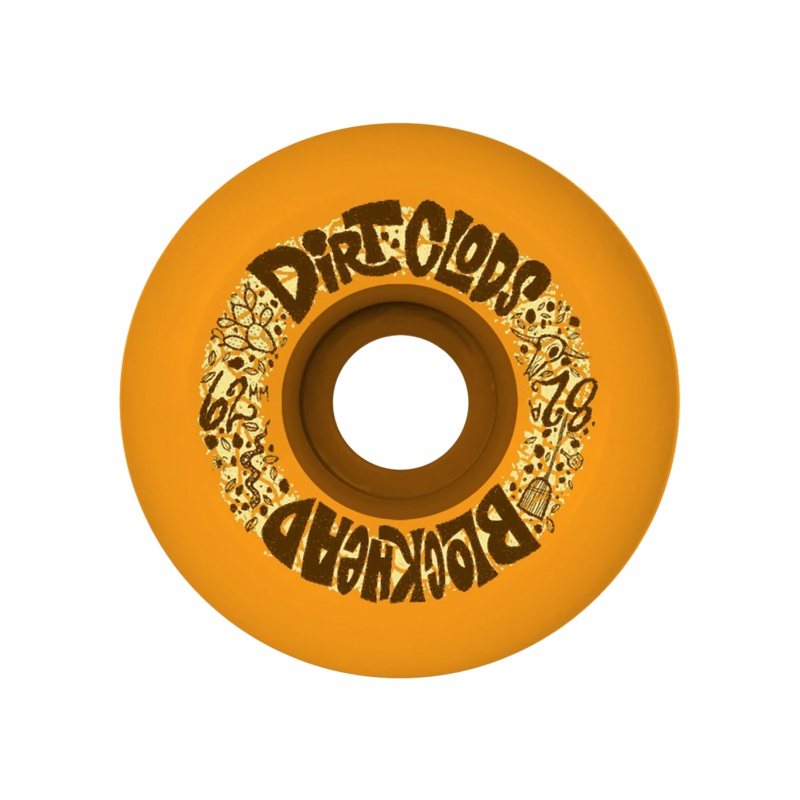 Blockhead Skateboards – Dirt Clods A/T – Skateboard Wheels 62mm 82A Orange
