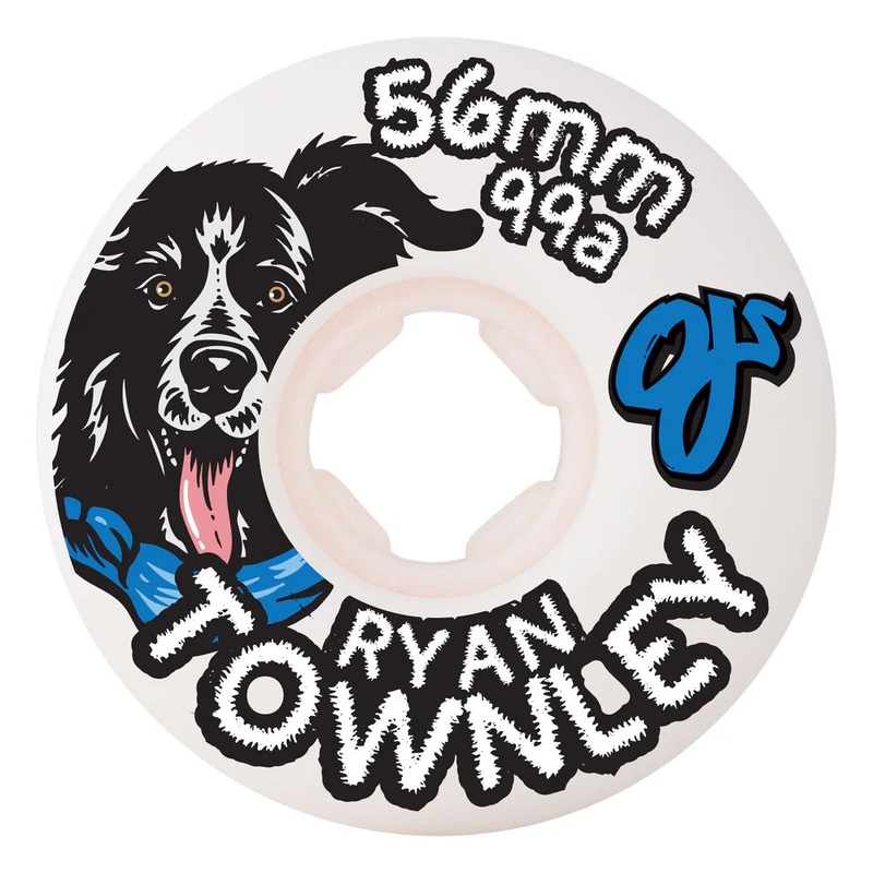 OJ Ryan Towley Pup Chubbles (White/Black) 56MM 99A Wheels