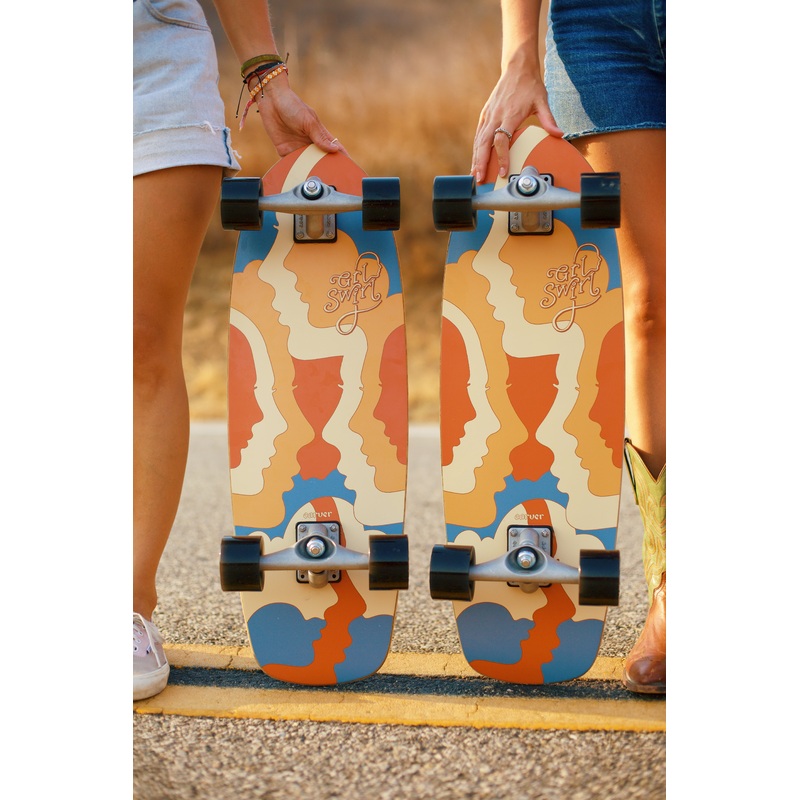 The Original GRLSWIRL x Carver Skateboard
