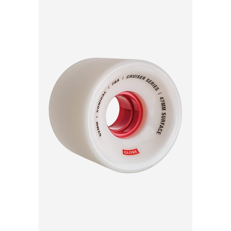 Conical Cruiser Wheel 62mm White/Red/62 62