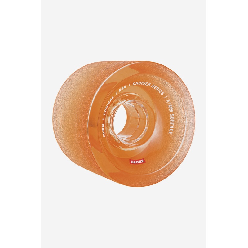 Conical Cruiser Wheel 70mm Clear Amber 70