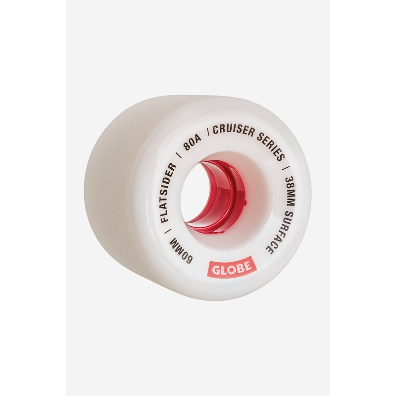 Flatsider Cruiser Wheel 60MM White/Red 60
