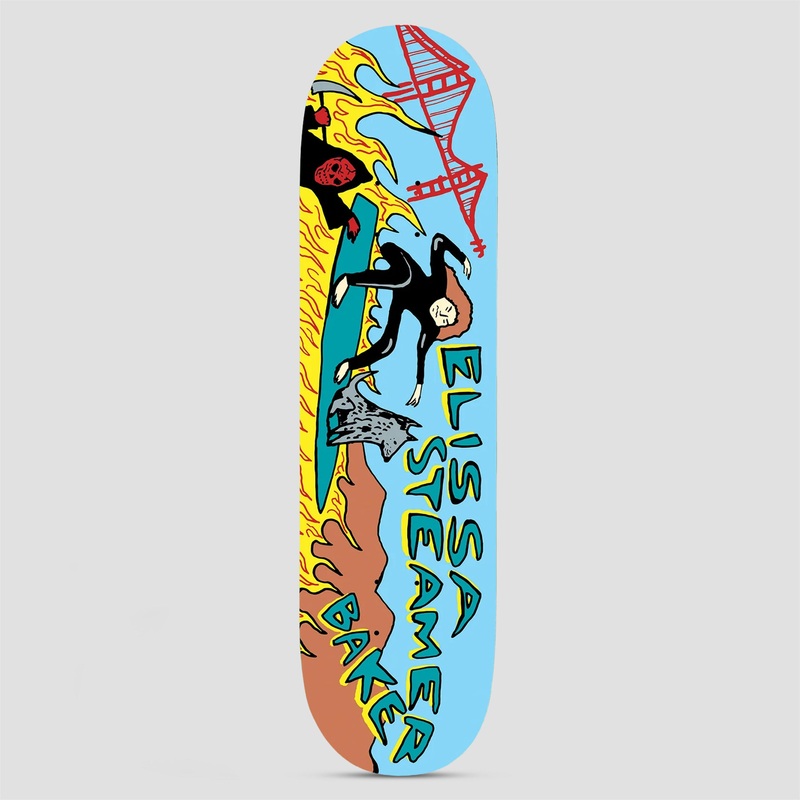 Baker 8.25 Elissa Steamer Rippin Ranman Skateboard Deck