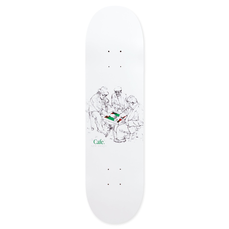 Dom Henry Backgammon Deck White 8.25