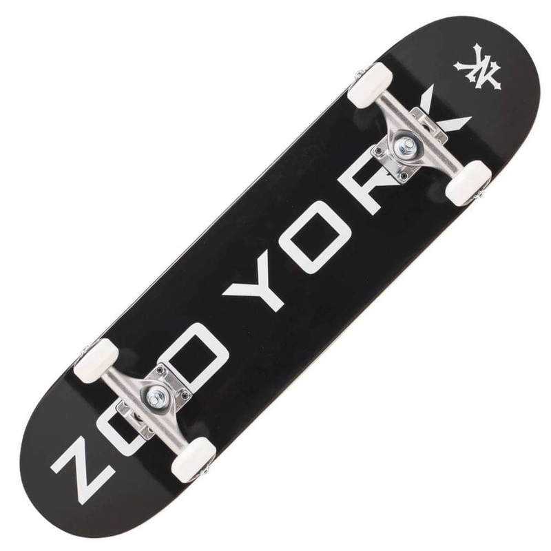 Zoo York Logo Block Complete Skateboard 8″ Black/White