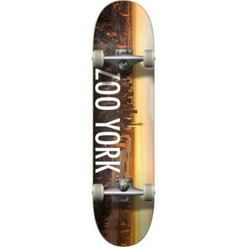 Zoo York Logo Block Complete Skateboard Sunrise 7.5