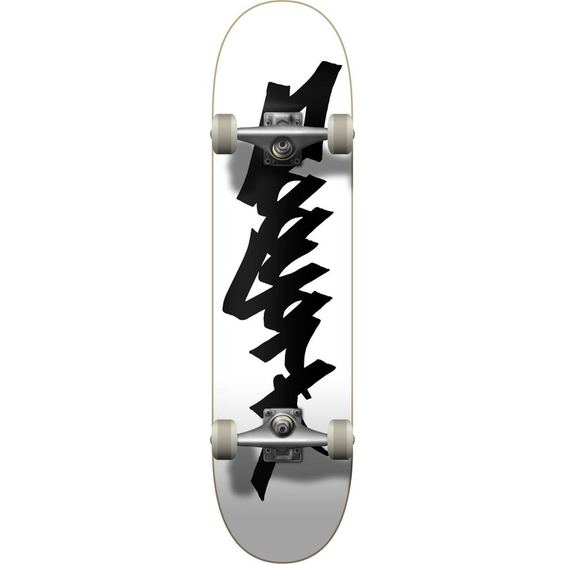 Zoo York Tag Complete Skateboard White/Black 8.25