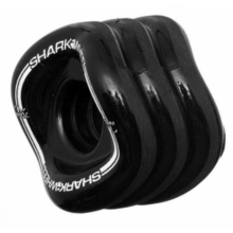 SHARK MAKO FORMULA 70mm BLACK LONGBOARD SKATEBOARD WHEELS