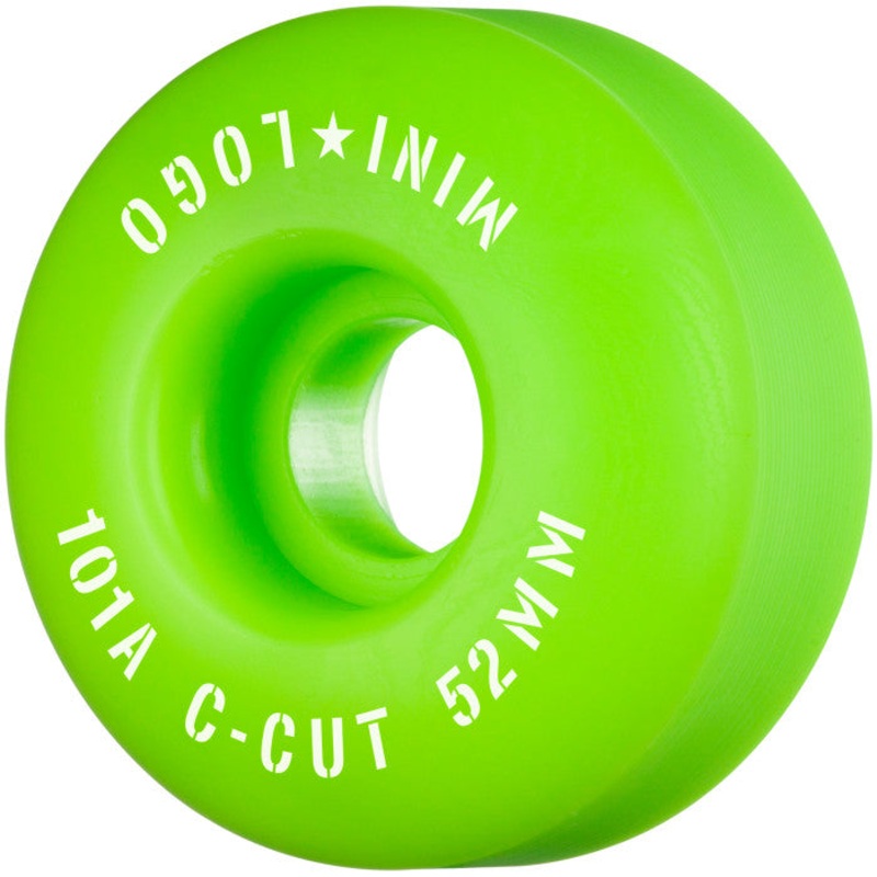 Mini Logo C-Cut 2″ Green 52mm/101a Skateboard Wheels
