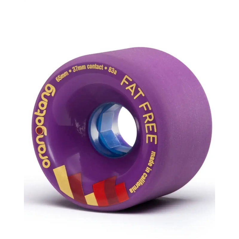 Fat Free Longboard Wheels – Purple 83A 65MM