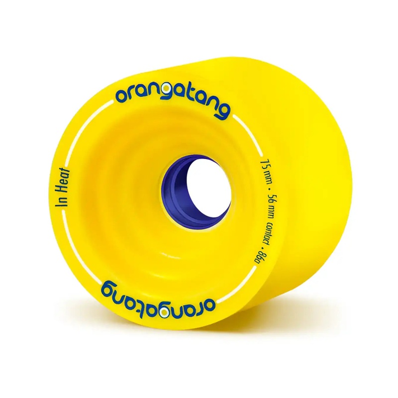 In Heat Skateboard Wheels – Yellow 86A 75MM