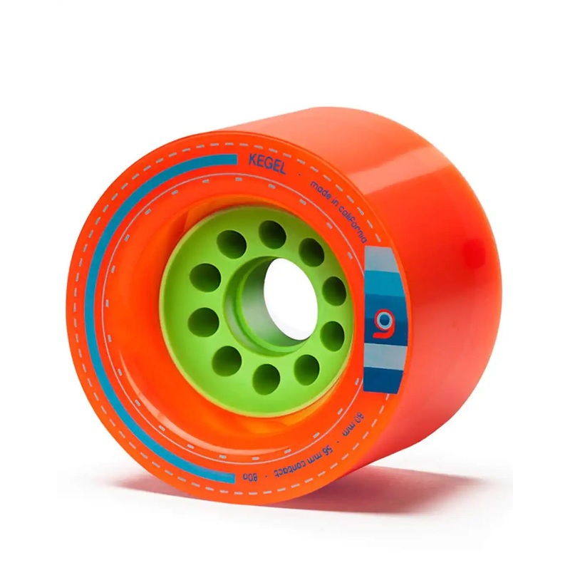 Kegel Skateboard Wheels – Orange 80A 80MM