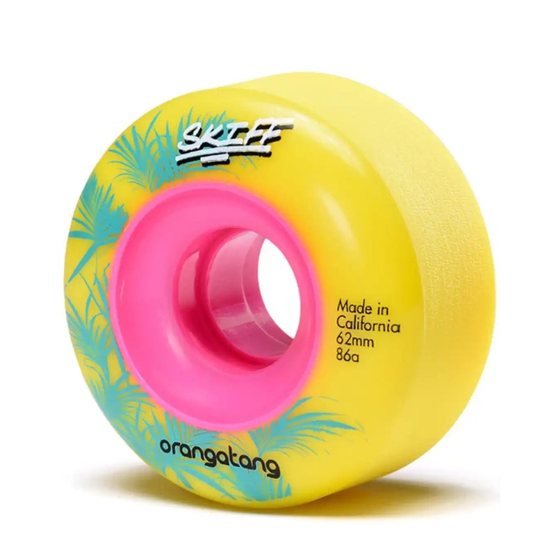 Skiffs Longboard Wheels – Yellow 86A 62MM