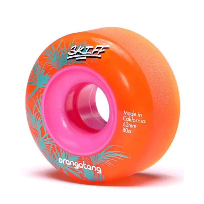 Skiffs Longboard Wheels – Orange 80A 62MM