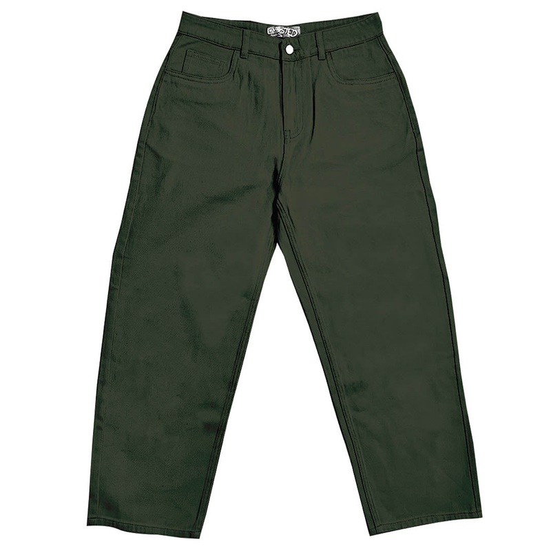 Wavy Pants Jeans – Army Green XS