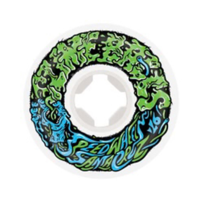 Vomit Mini Ii Skateboard Wheels – White Green 97A 54MM