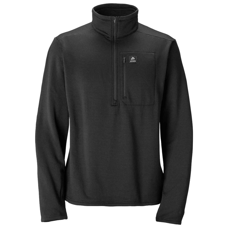 Flagship Recycled Grid Fleece – Stealth Black M