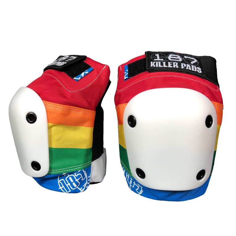 187 Slim Knee Pads – Rainbow P_SML