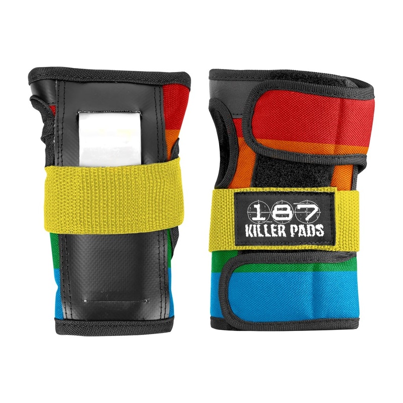 187 Wrist Guards – Rainbow P_JNR Rainbow