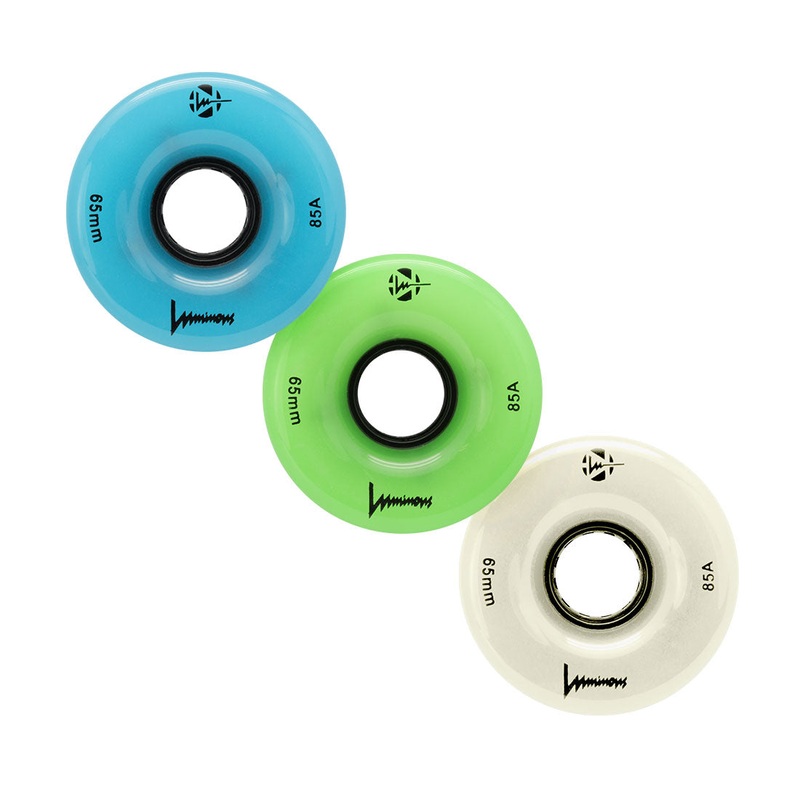 Luminous Glow LED Cruiser 65mm 85a 4pk Blue