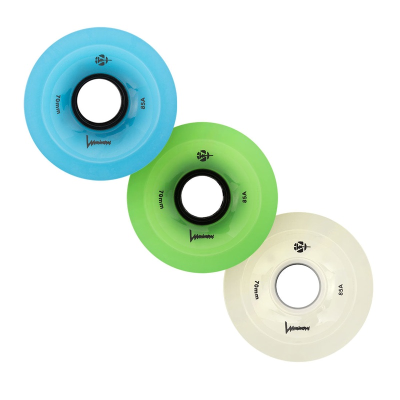 Luminous Glow LED Cruiser 70mm 85a 4pk Blue