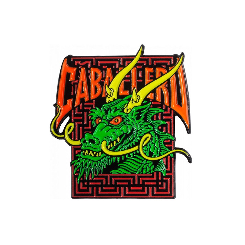 Powell Peralta Cab Street Dragon Lapel Pin – Green