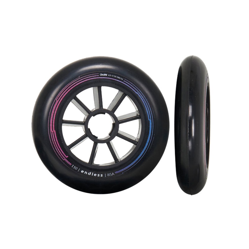 Endless 110mm Wheels 6pk – Black