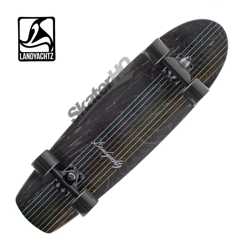 Landyachtz Butter Black Lines 31.2 Surfskate Complete D_lrg Black