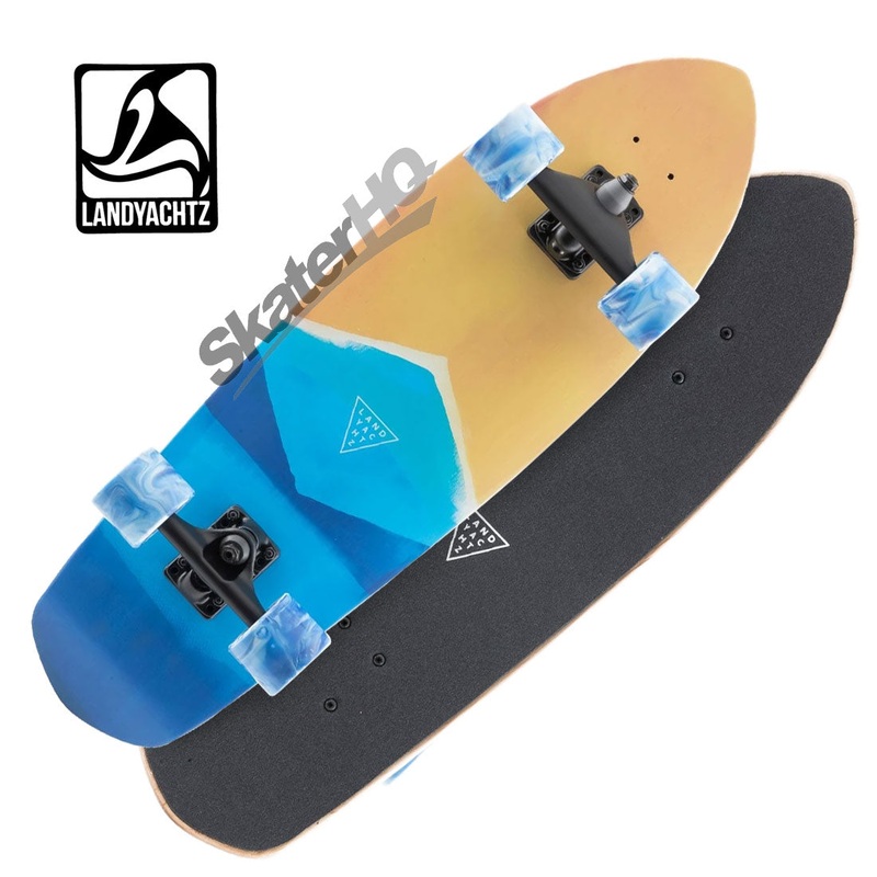 Landyachtz Pocket Knife 29 Surfskate Complete – Watercolour D_lrg Blue