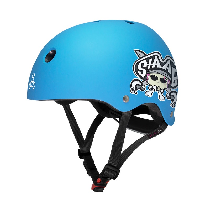 Triple 8 LIL8 Youth Bike Helmet – Staab Neon Blue Rubber