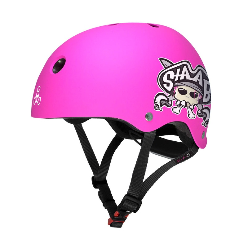 Triple 8 LIL8 Youth Bike Helmet – Staab Neon Pink Rubber