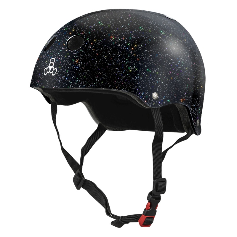 Triple 8 THE Cert SS Helmet – Black Glitter XS/S