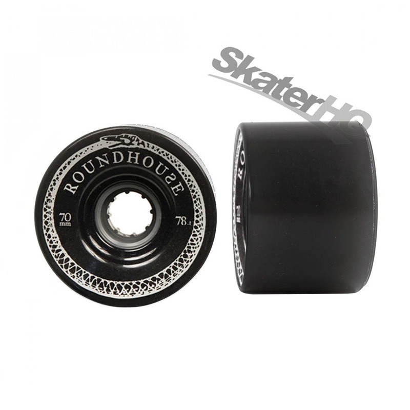 Carver Roundhouse 70mm/78A 4pk Wheels – Black W 61-70mm Black