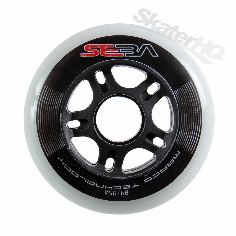 SEBA Wheels 84mm/85A 8pk W 81-90mm White
